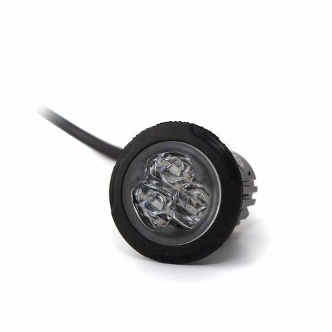 Výstražné světlo do zpětného zrcátka, 3 LED, R65, modré F13-B