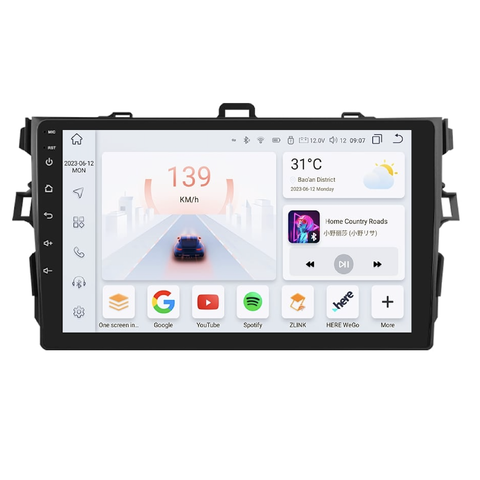 HIZPO KXCOROLLA91 Autorádio 9" Android pro Toyota Corolla X Model: S9004 (4+32GB) CHR1393_TOY