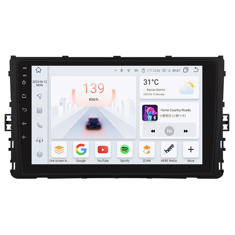 HIZPO KXVWTC9002 Autorádio 9" Android 13 pro VW MQB Model: S9008 (8+128GB) CHR3419_S92