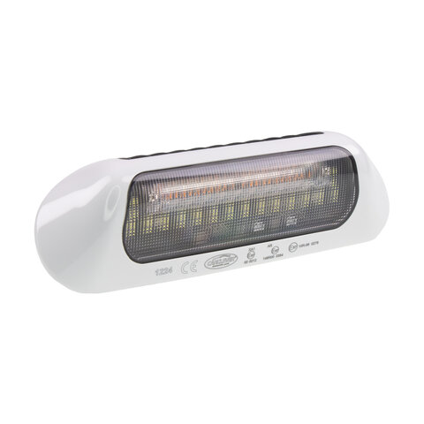 LED světlo nástěnné s výstražným světlem, bílé, 48W, ECE R65 wl-B035W