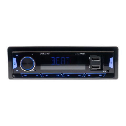 1DIN 12/24V DAB+/FM autorádio Bluetooth/USB/SD/AUX, odnímatelný panel scc324dbt