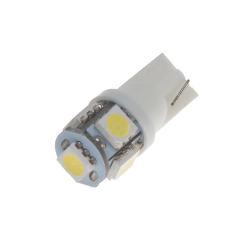 LED T10 bílá, 12V, 5LED/3SMD