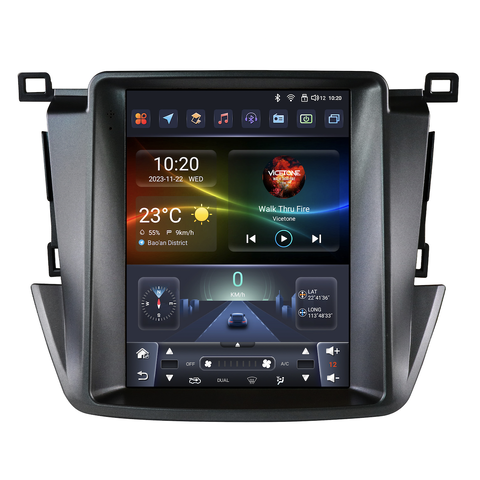 HIZPO KXTYRAV49701 9,7“ Android 13 Autorádio pro Toyota RAV4 Model: 6S9701 (6+64GB) CHR3398_6S9