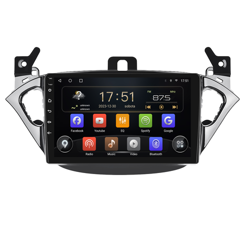 Isudar 2DIN autorádio T72-IEV37 Android, Opel Adam / Corsa B239