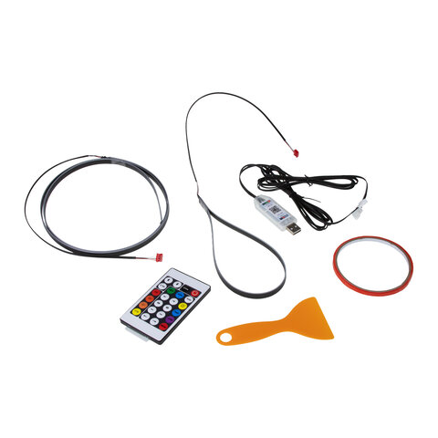 LED ambientní osvětlení RGB do USB, Bluetooth, 1,1+0,37m 95RGB-SET16
