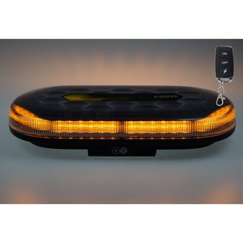 AKU LED rampa oranžová, 48xLED, magnet, 328mm, ECE R65 R10 sre2-bat865RE