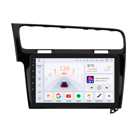 HIZPO KXVWGF7101 Autorádio 10,1“ Android 13 pro Volkswagen Golf 7 Barva rámečku: Černá, Model: S101004 (4+32GB) CHR1336_CER