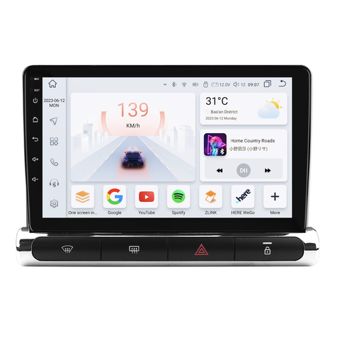 HIZPO KXCTRC393 9" Android 13 Autorádio pro Citroen C3 Aircross (2017-2023) Model: S9008 (8+128GB) CHR3353_S92