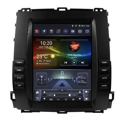 HIZPO TYPRD9701 9,7“ Android 13 Autorádio Toyota Land Cruiser Prado, Lexus GX470 Model: 8S9701 (8+128GB) CHR3650_8S9