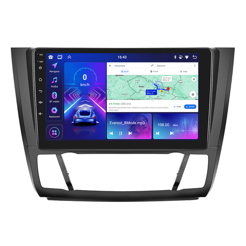 Bmode 2DIN autorádio BEV39 Android, BMW E81 / E82 / E87 / E88 s automatickou klimatizací B265