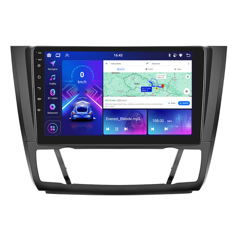 Bmode 2DIN autorádio BEX39 Android, BMW E81 / E82 / E87 / E88 s automatickou klimatizací BEX-UN06M/A7295