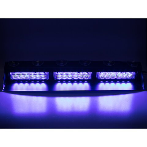 PREDATOR LED vnitřní, 18x3W, 12-24V, modrý, 490mm, ECE R10 kf753blue