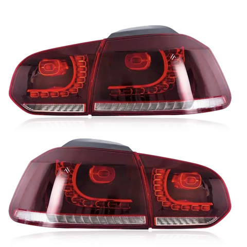 VLAND YAB-GEF-0183A Zadní LED světla VW Golf 6 hatchback Barva: Červená CHR1510_CER