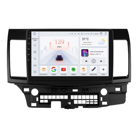 HIZPO KXMTLC101001 Autorádio 10,1“ Android pro Mitsubishi Lancer Varianta: B - S RockFord, Model: S101004 (4+32GB) CHR1101_TYP2