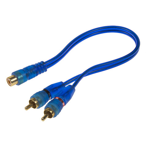 RCA Y audio kabel BLUE BASIC line, 1xsamice, 2xsamec xs-212m