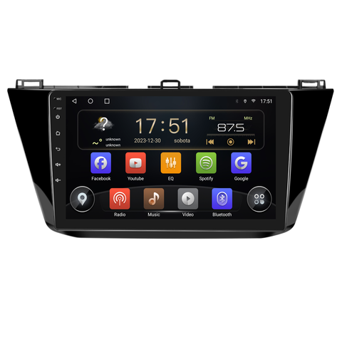 Isudar 2DIN autorádio T72-IEV17 Android, Volkswagen Tiguan II B159