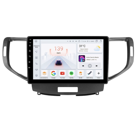 HIZPO KXHDSPR91 Autorádio 9" Android 13 pro Honda Accord 8 Model: S9004 (4+32GB) CHR1404