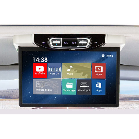 Stropní LCD motorický monitor 15,6&quot; šedý s OS. Android HDMI / USB, pro Mercedes-Benz V260 ds-157amcmo