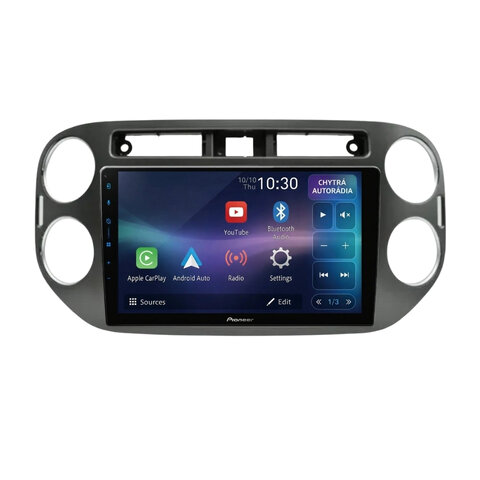 Autorádio Pioneer SPH-PF97BT pro VW Tiguan 1 / tmavě šedý rámeček CHRSPH-PF97BT_KXTIGUAN92