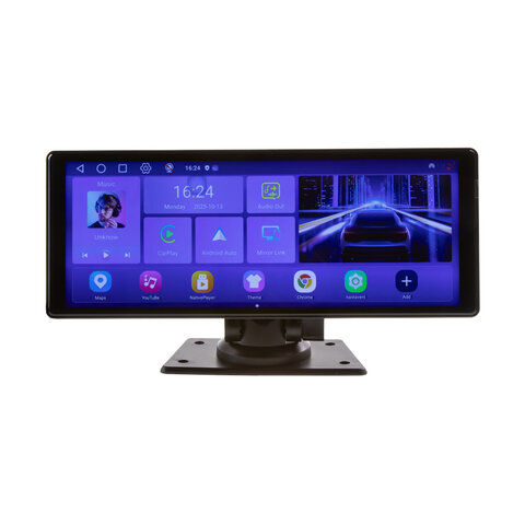 Monitor 10,26&quot; s OS Android + Apple CarPlay, Android auto, Bluetooth, micro SD, GPS, kamerový vstup ds-128caA