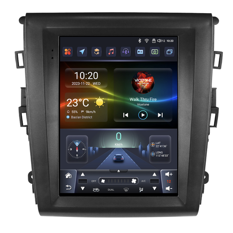 HIZPO FDMDE9703 9,7“ Android 13 Autorádio Ford Mondeo MK5, Fusion Model: 6S9701 (6+64GB) CHR3377_6S9