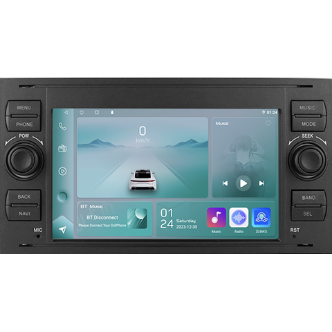 HIZPO 06FOCUS7001 Autorádio 7“ Android 13 pro Ford Barva rámečku: Černá, Model: P206FOCUS7001 (2+32GB) CHRP206FOCUS7001BCP