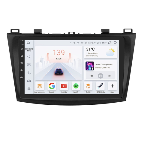 HIZPO KXMZD39001 Autorádio 9" Android pro Mazda 3 II. generace (2010-2013) Model: S9008 (8+128GB) CHR1776