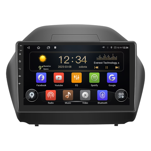 Isudar 2DIN autorádio T75-IEV40 Android, Hyundai ix35 T75-UN08/A7738