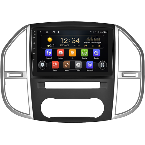 Isudar 2DIN autorádio T75-IEV127 Android, Mercedes-Benz Vito III T75-UN08/A7289