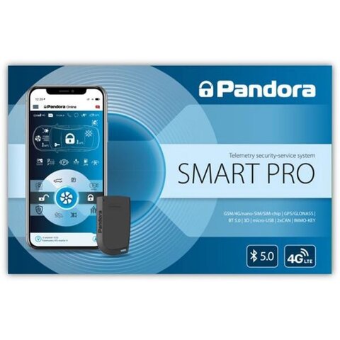 Pandora SMART PRO v3 4G GSM autoalarm - s montáží