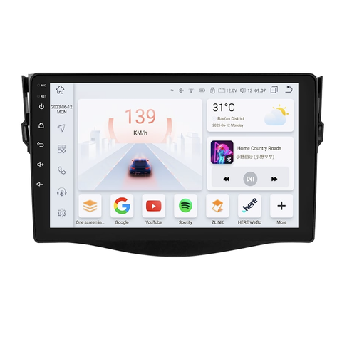 HIZPO KXTYRV491 Autorádio 9" Android 13 pro Toyota RAV4 (2006-2012) Model: S9004 (4+32GB) CHR1068