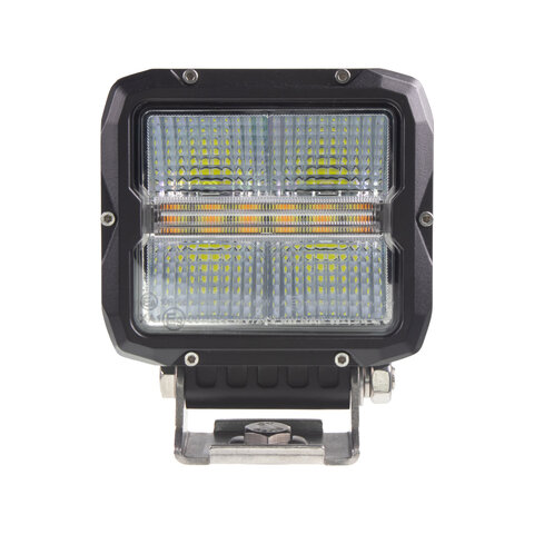 LED světlo obdélníkové bílé/oranžové/poziční, 60W, 105x117mm, ECE R65 wl-463wo