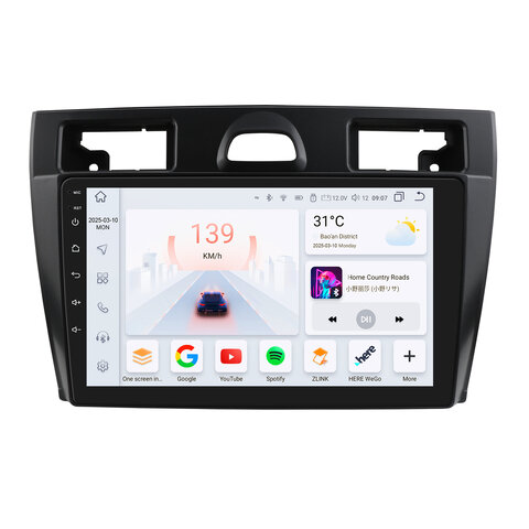 HIZPO KXFDFST95 Autorádio 9" Android 13 Ford Fiesta Mk6 Model: S9006 (6+64GB) CHR3725_S91