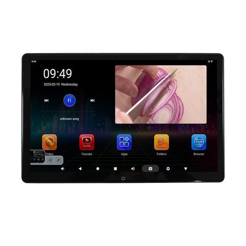 LCD monitor 14&quot; OS Android/USB/SD/HDMI in/out/Bluetooth s držákem na opěrku ds-x140aaH