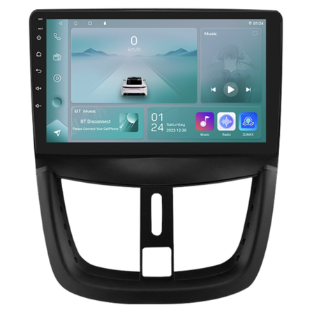 HIZPO KXPG2079001 Autorádio 9" Android pro Peugeot 207 Model: P9002CP (2+32GB) CHR278