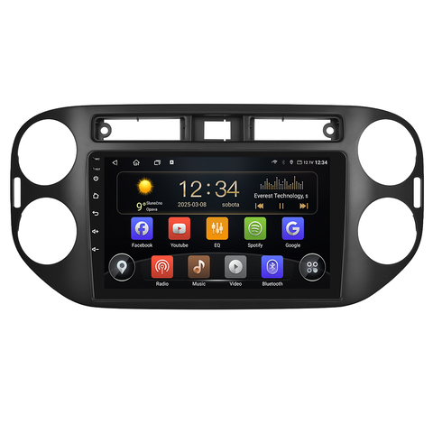 Isudar 2DIN autorádio T75-IEV131 Android, Volkswagen Tiguan I T75-UN08M/A7885