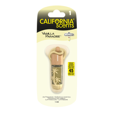 California Scents Osvěžovač vzduchu Hanging Vial, vůně Vanilka EA025