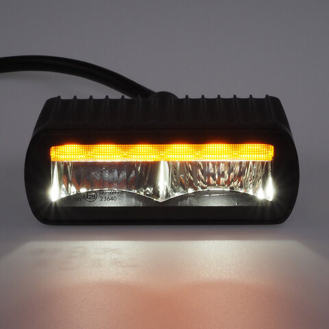 LED světlo obdélníkové s oranžovým výstražným světlem, ECE R10, R65 wl-460AA