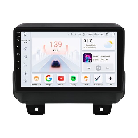 HIZPO KXJEEP9001 Autorádio 9" Android 13 pro Jeep Wrangler, Gladiator Model: S9008 (8+128GB) CHR1751