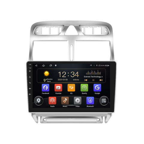 Isudar 2DIN autorádio T75-IEV108 Android, Peugeot 307 T75-UN08M/A7187