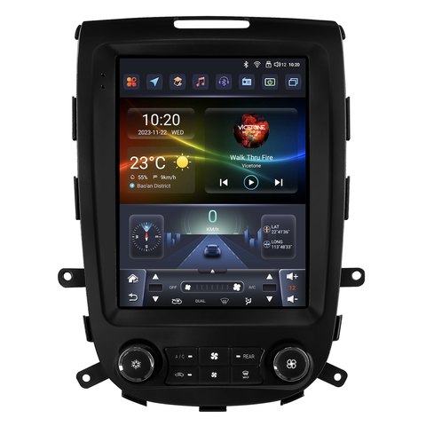 HIZPO HYSTF902 Autorádio 9,7“ Android 13 Hyundai Santa Fe 2 Barva: 6S9701 (6+64GB) - Černá CHR3302_6SCER