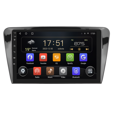 Isudar 2DIN autorádio T72-IEV13 Android, Škoda Octavia III B098