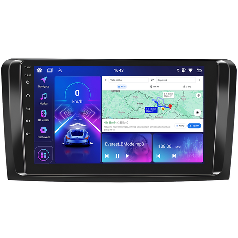 Bmode 2DIN autorádio BEV65 Android, Mercedes-Benz ML / GL B603