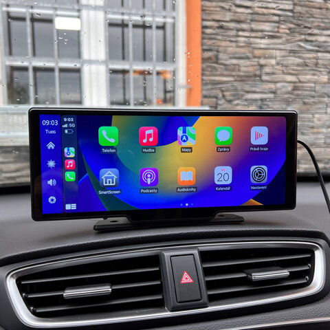 Monitor 10,26&quot; s Apple CarPlay, Android auto, Bluetooth, DUAL DVR ds-126caDVR