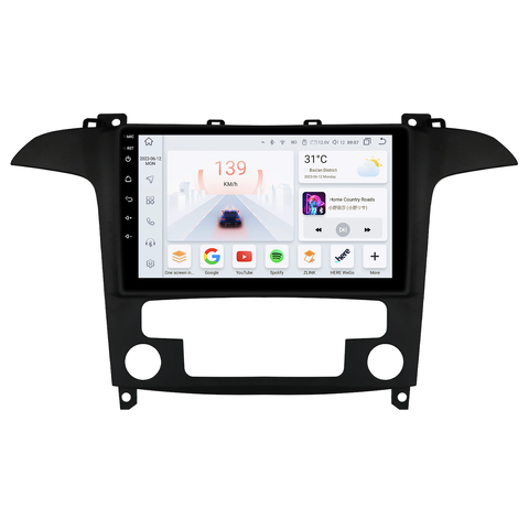 HIZPO KXSMAX9001 Autorádio 9" Android 13 Ford S-Max Model: S9008 (8+128GB) CHR2235_AUT