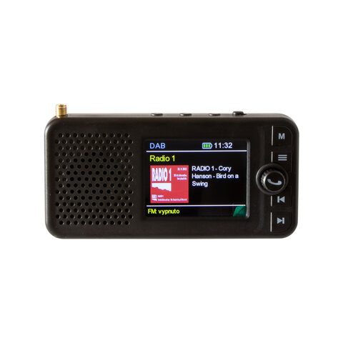 Multifunkční FM + DAB přijímač / Bluetooth HF + přehrávač / micro SD / FM modulátor / akumulátor dab-06b