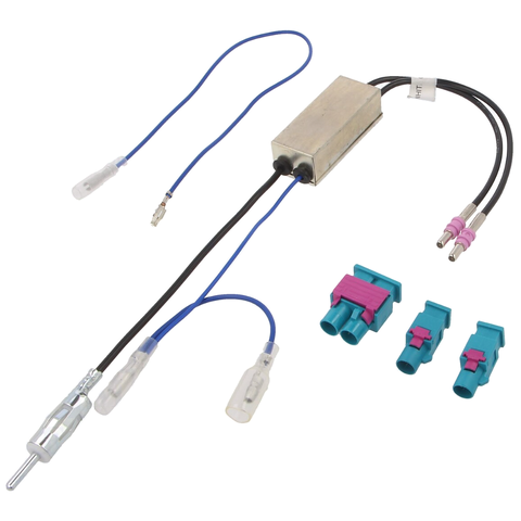 2DIN Anténní adaptér - dvojitá FAKRA / 2x FAKRA zásuvka a DIN vidlice CE015