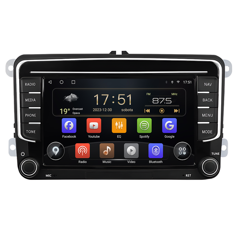 Isudar 2DIN autorádio T72-VW0702 Android s GPS Varianta: RAM 8GB, ROM 128GB B055/2