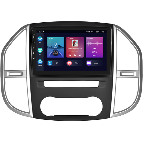 Podofo 2DIN autorádio PEV33 Android, Mercedes-Benz Vito III B595