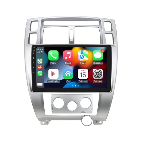 HIZPO KXTUS101 Autorádio 10,1" Android pro Hyundai Tucson Barva rámečku: Stříbrná, Model: P101002CP (2+32GB) CHR678_STR